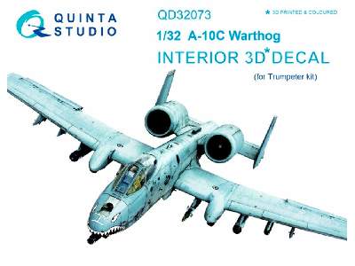 A-10c 3d-printed And Coloured Interior On Decal Paper - image 1