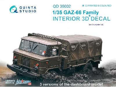 Gaz-66 Family 3d-printed & Coloured Interior On Decal Paper - image 1