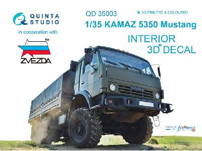 Kamaz 5350 Mustang Family 3d-printed & Coloured Interior On Decal Paper - image 1