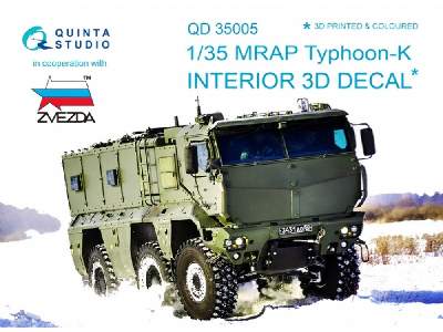 Mrap Typhoon-k 3d-printed & Coloured Interior On Decal Paper - image 1