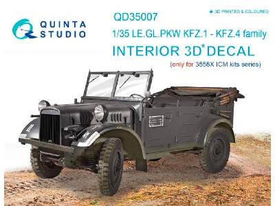 Kfz 1-4 3d-printed And Coloured Interior On Decal Paper - image 1