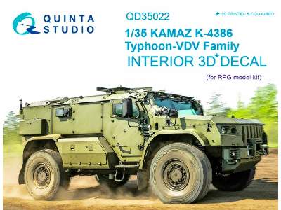 Kamaz K-4386 Typhoon Vdv Family 3d-printed And Coloured Interior On Decal Paper - image 1