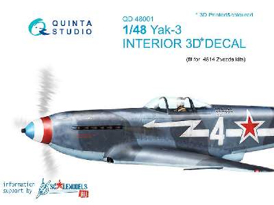 Yak-3 3d-printed & Coloured Interior On Decal Paper - image 1
