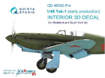 Quinta QD48016-Pro 1/48 I-185 3D-Printed&coloured interior for ARK kit 