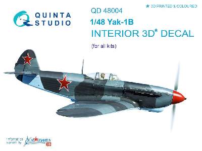 Yak-1b (Late Production) 3d-printed & Coloured Interior On Decal Pape - image 1