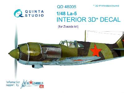 La-5 3d-printed & Coloured Interior On Decal Paper - image 1