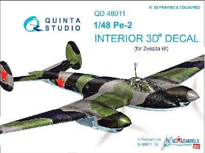 Pe-2 3d-printed & Coloured Interior On Decal Paper - image 1