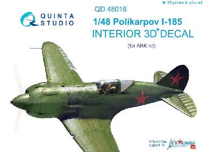 Polikarpov I-185 3d-printed & Coloured Interior On Decal Paper - image 1