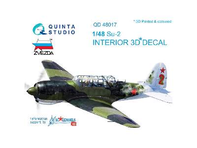 Su-2 3d-printed & Coloured Interior On Decal Paper - image 1