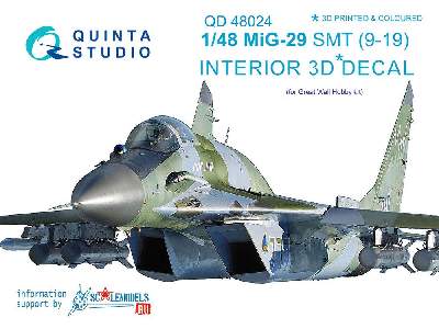 Mig-29 Smt (9-19) 3d-printed & Coloured Interior On Decal Paper - image 1