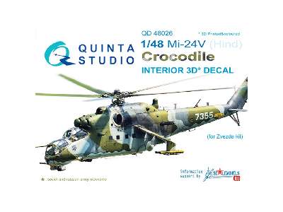 Mi-24v 3d-printed & Coloured Interior On Decal Paper - image 1