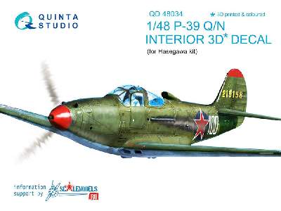 P-39q/N 3d-printed & Coloured Interior On Decal Paper - image 1