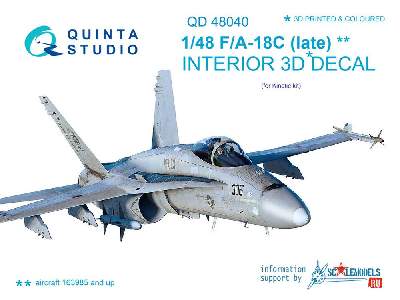 F/A-18c (Late) 3d-printed & Coloured Interior On Decal Paper - image 1