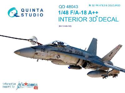 F/A-18a++ 3d-printed & Coloured Interior On Decal Paper - image 1