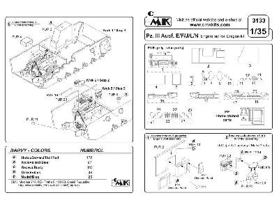 Pz.III Ausf.E/F/J/L/N engine set (Dra) - image 2