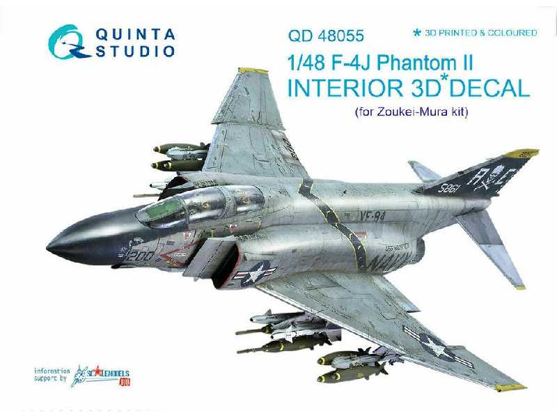 F-4j 3d-printed & Coloured Interior On Decal Paper (For Zoukeimura Kit) - image 1 F-4j 3d-printed & Coloured Interior On Decal Paper (For Zoukeimura Kit) - image 1