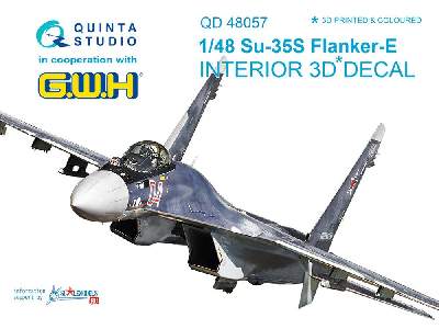 Su-35s 3d-printed & Coloured Interior On Decal Paper - image 1