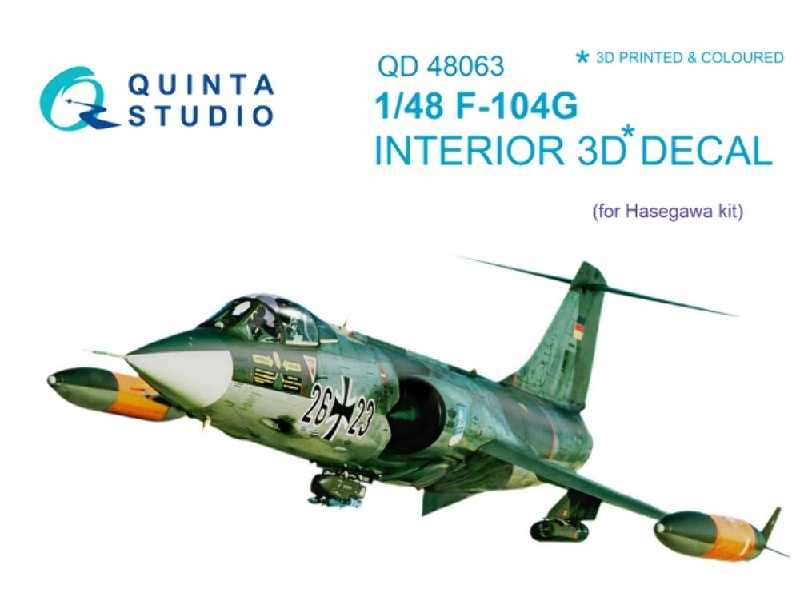 F-104g 3d-printed & Coloured Interior On Decal Paper - image 1