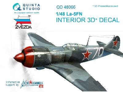 La-5fn 3d-printed & Coloured Interior On Decal Paper - image 1