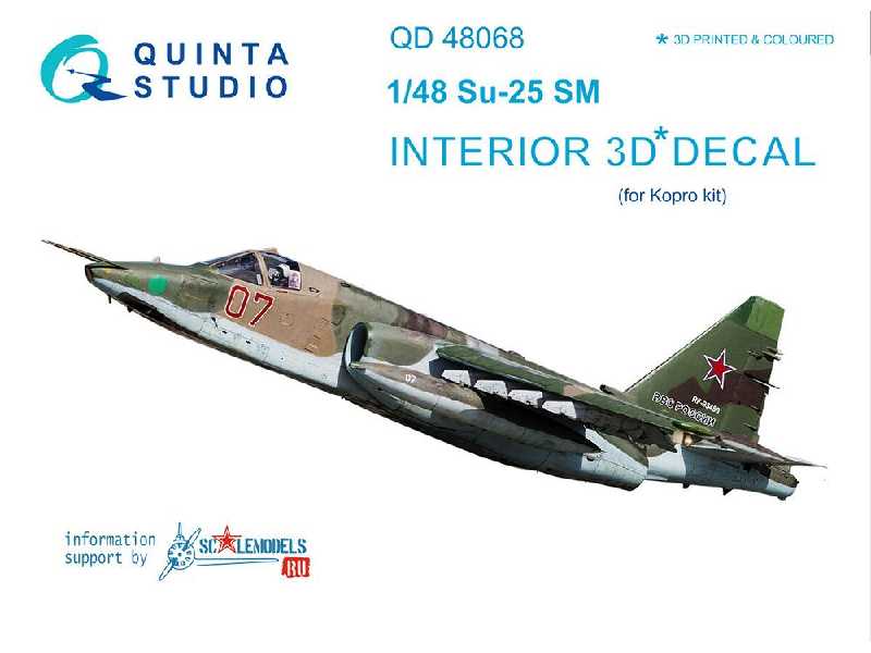 Su-25sm 3d-printed & Coloured Interior On Decal Paper - image 1