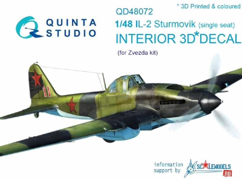 Il-2 Single Seat 3d-printed & Coloured Interior On Decal Paper - image 1 Il-2 Single Seat 3d-printed & Coloured Interior On Decal Paper - image 1