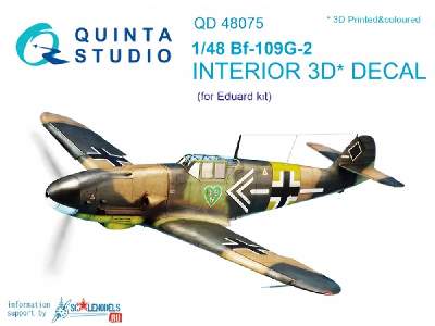 Bf-109g-2 3d-printed & Coloured Interior On Decal Paper - image 1