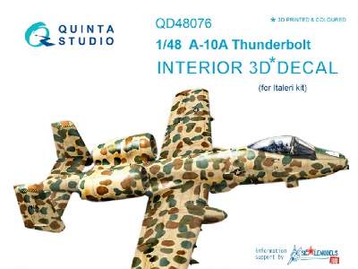 A-10a 3d-printed & Coloured Interior On Decal Paper - image 1