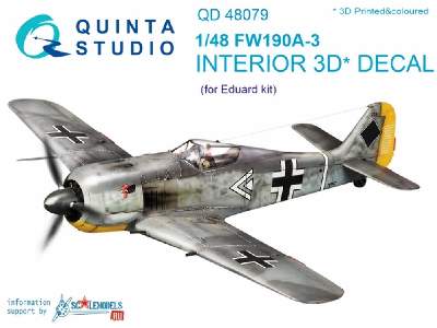 Fw 190a-3 3d-printed & Coloured Interior On Decal Paper - image 1