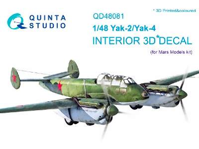 Yak-2/Yak-4 3d-printed And Coloured Interior On Decal Paper - image 1
