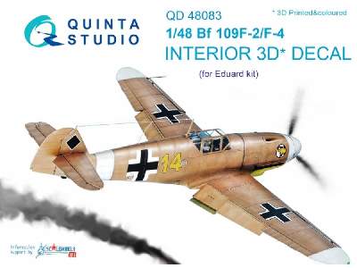 Bf 109f-2/F-4 3d-printed & Coloured Interior On Decal Paper - image 1