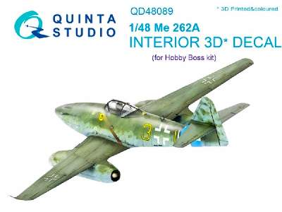 Me-262a 3d-printed And Coloured Interior On Decal Paper - image 1