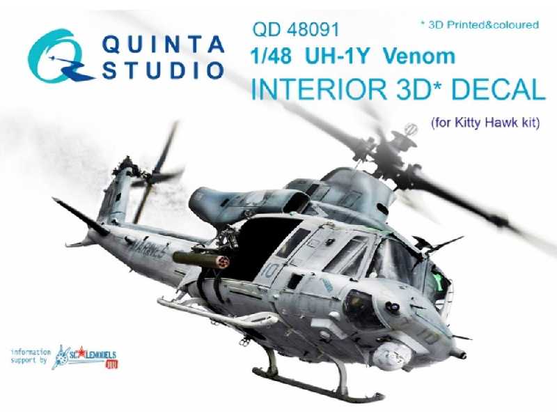 Uh-1y Venom 3d-printed & Coloured Interior On Decal Paper - image 1