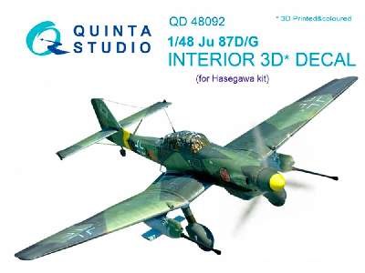 Ju 87d/G 3d-printed And Coloured Interior On Decal Paper - image 1