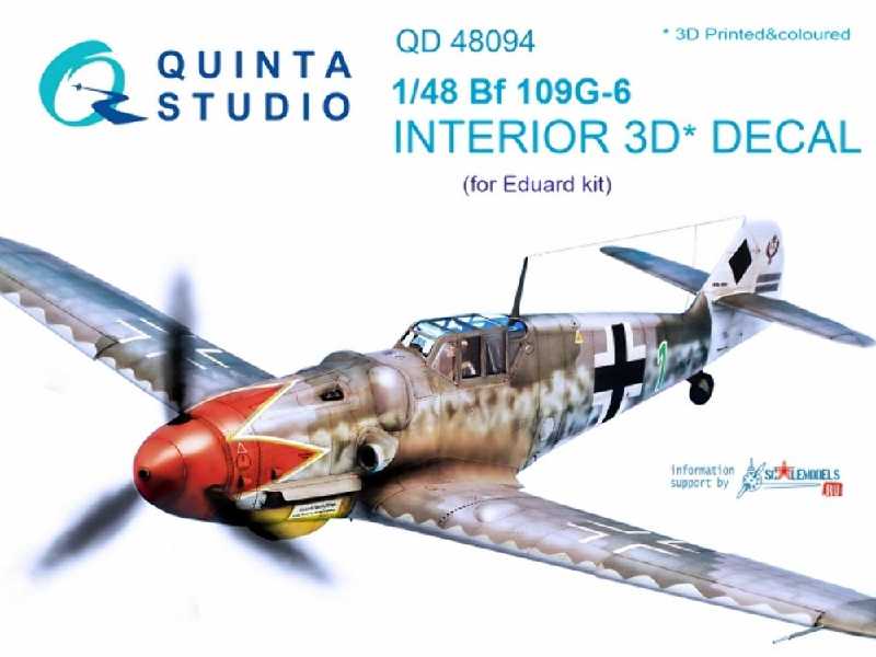 Bf 109g-6 3d-printed & Coloured Interior On Decal Paper - image 1