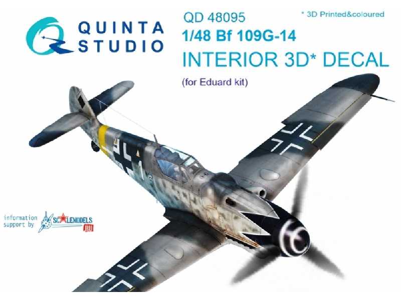 Bf 109g-14 3d-printed & Coloured Interior On Decal Paper - image 1