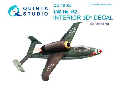 He-162 3d-printed And Coloured Interior On Decal Paper - image 1