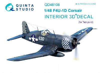 F4u-1d 3d-printed And Coloured Interior On Decal Paper - image 2