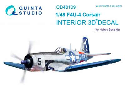 F4u-4 3d-printed And Coloured Interior On Decal Paper - image 1