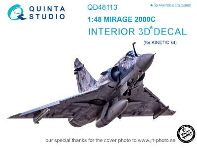 Mirage 2000c 3d-printed & Coloured Interior On Decal Paper - image 1