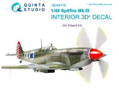 Spitfire Mk.Ix 3d-printed And Coloured Interior On Decal Paper - image 1