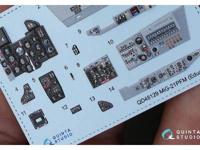 Mig-21pfm (Grey Color Panels) 3d-printed & Coloured Interior On Decal Paper - image 5