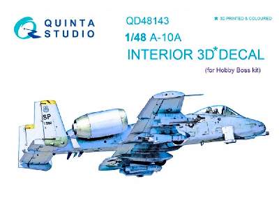 A-10a 3d-printed And Coloured Interior On Decal Paper - image 1