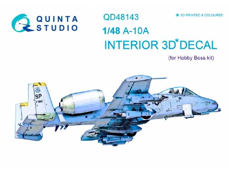 A-10a 3d-printed And Coloured Interior On Decal Paper - image 1