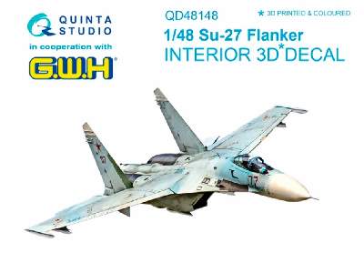Su-27 3d-printed And Coloured Interior On Decal Paper - image 1