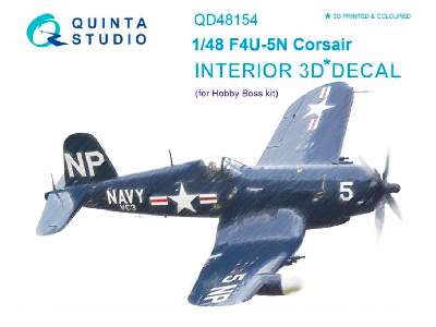 F4u-5n 3d-printed And Coloured Interior On Decal Paper - image 1