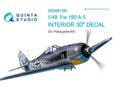 Fw 190a-5 3d-printed And Coloured Interior On Decal Paper - image 1