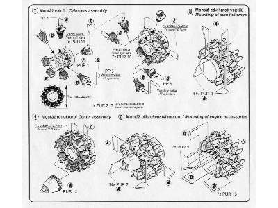 A6M5/A6M5c Engine Set for Hasegawa - image 3