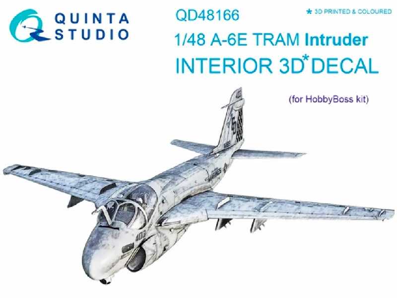 A-6e Tram Intruder 3d-printed And Coloured Interior On Decal Paper - image 1