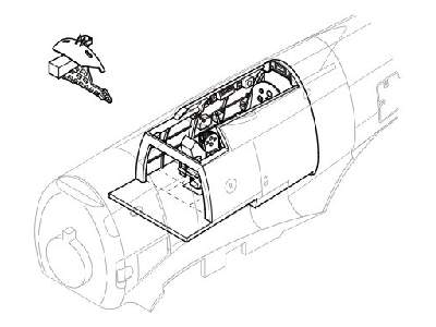 Ki-84 Hayate interior set - image 1