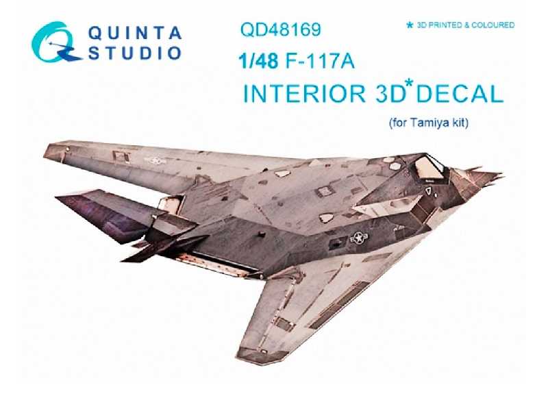 F-117a 3d-printed And Coloured Interior On Decal Paper - image 1